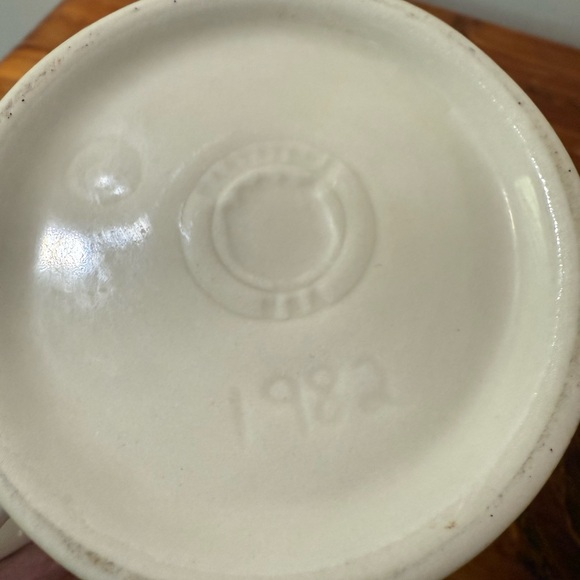 Vintage 1982 Hartstone Pottery The Crawford Barn Blue Horses Duck Large Mug - Picture 6 of 6